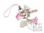 Pink Floral Mobile Phone Charm